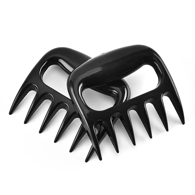 2Pcs Bear Claw Meat Separator Meat Fork Shredder Barbecue Handle Kitchen Food Fork Meat Slicer BBQ Grill Handler Kitchen Tools